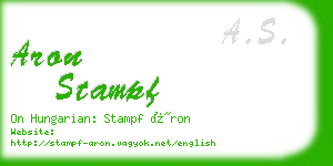 aron stampf business card